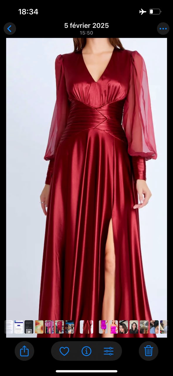 Robe longue Elizabeta Franchi - Rouge