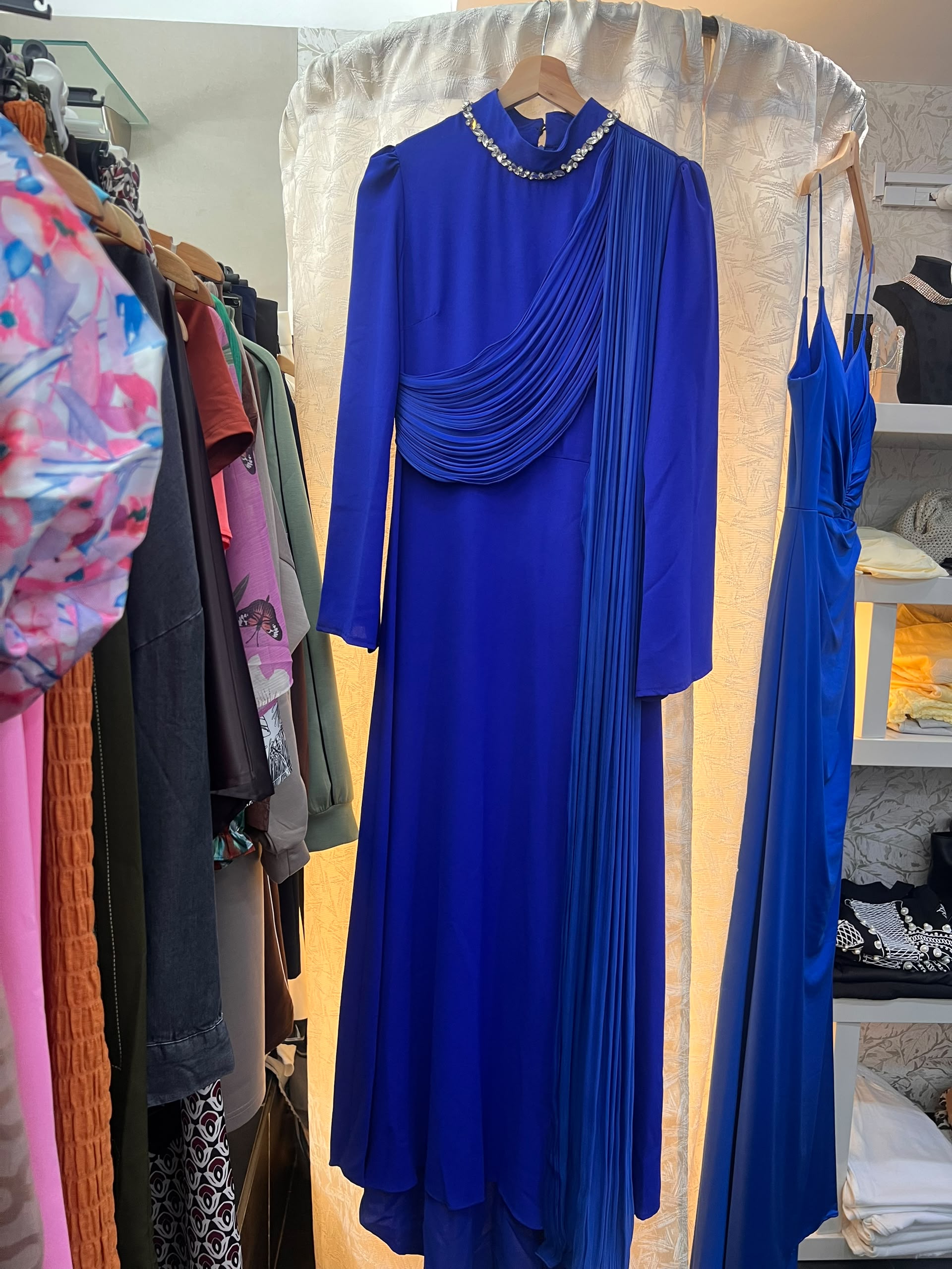 Robe longue Modessa Couture - Bleue royal